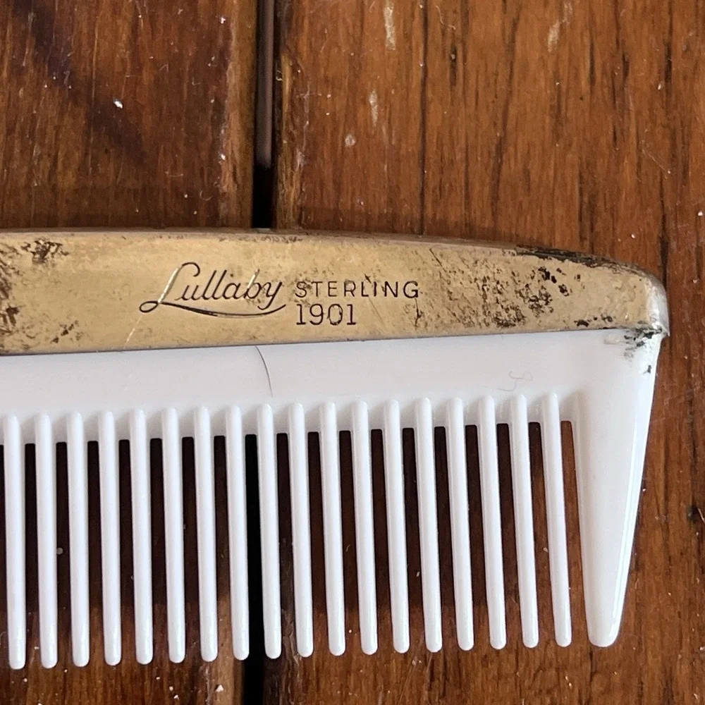 Sterling silver 2pc child/baby Lullaby brush/comb set Monogrammed Abigail